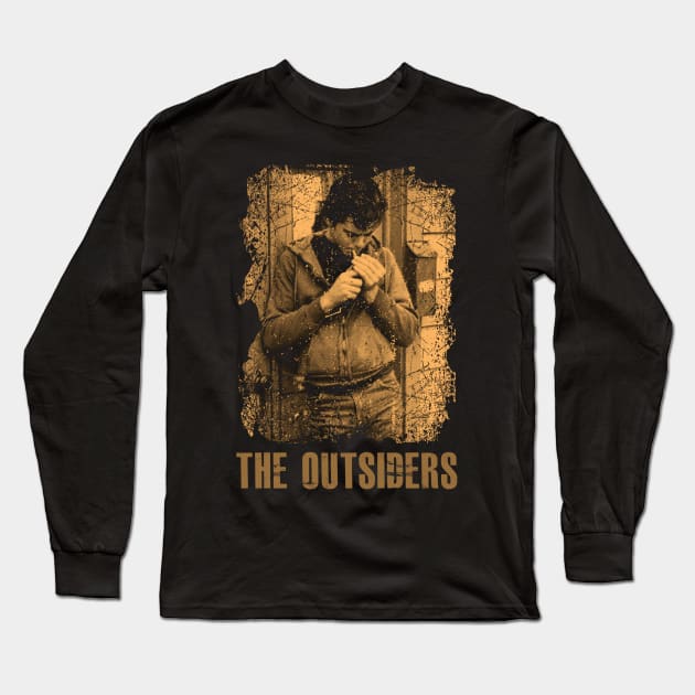 Stay Gold Memories Commemorate the Timeless Themes and Heartfelt Moments of Outsiders Long Sleeve T-Shirt by Amir Dorsman Tribal